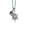 botanical star of david necklace