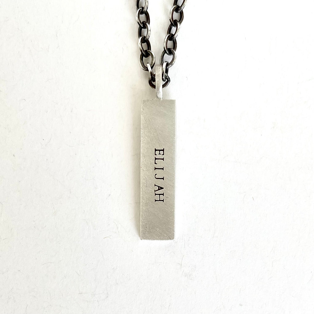 men's personalized bar necklace {starts at $106}