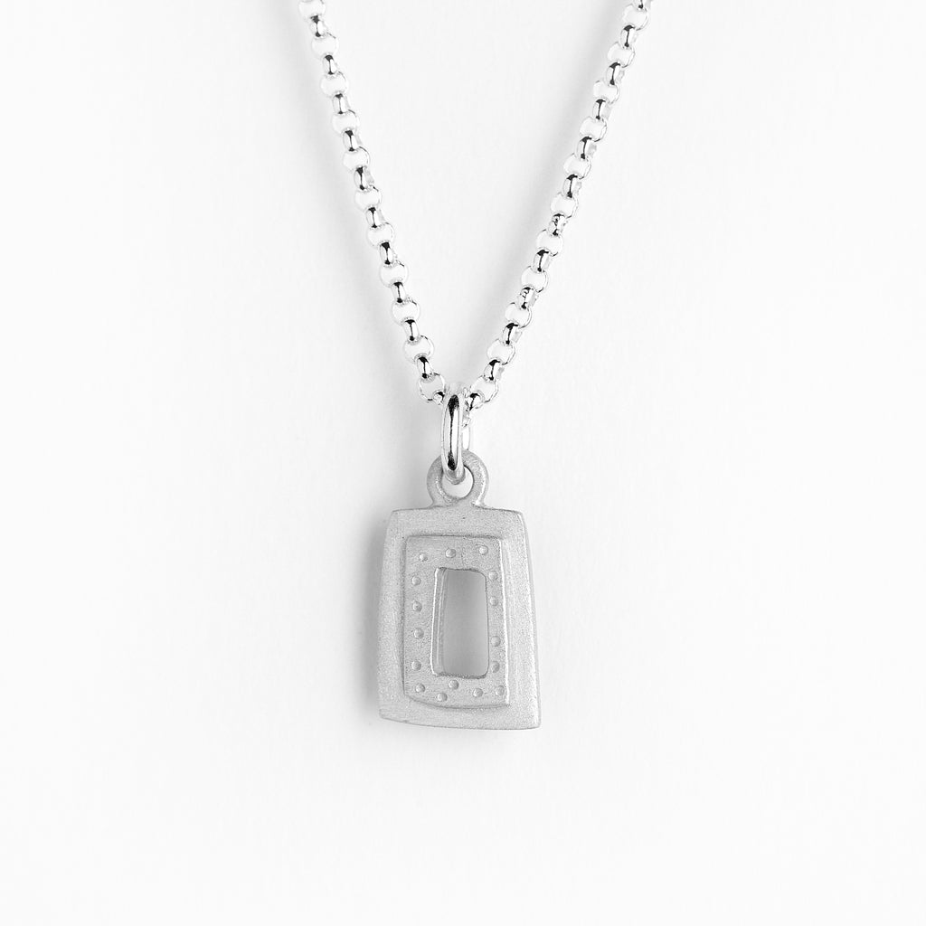 small rectangle necklace